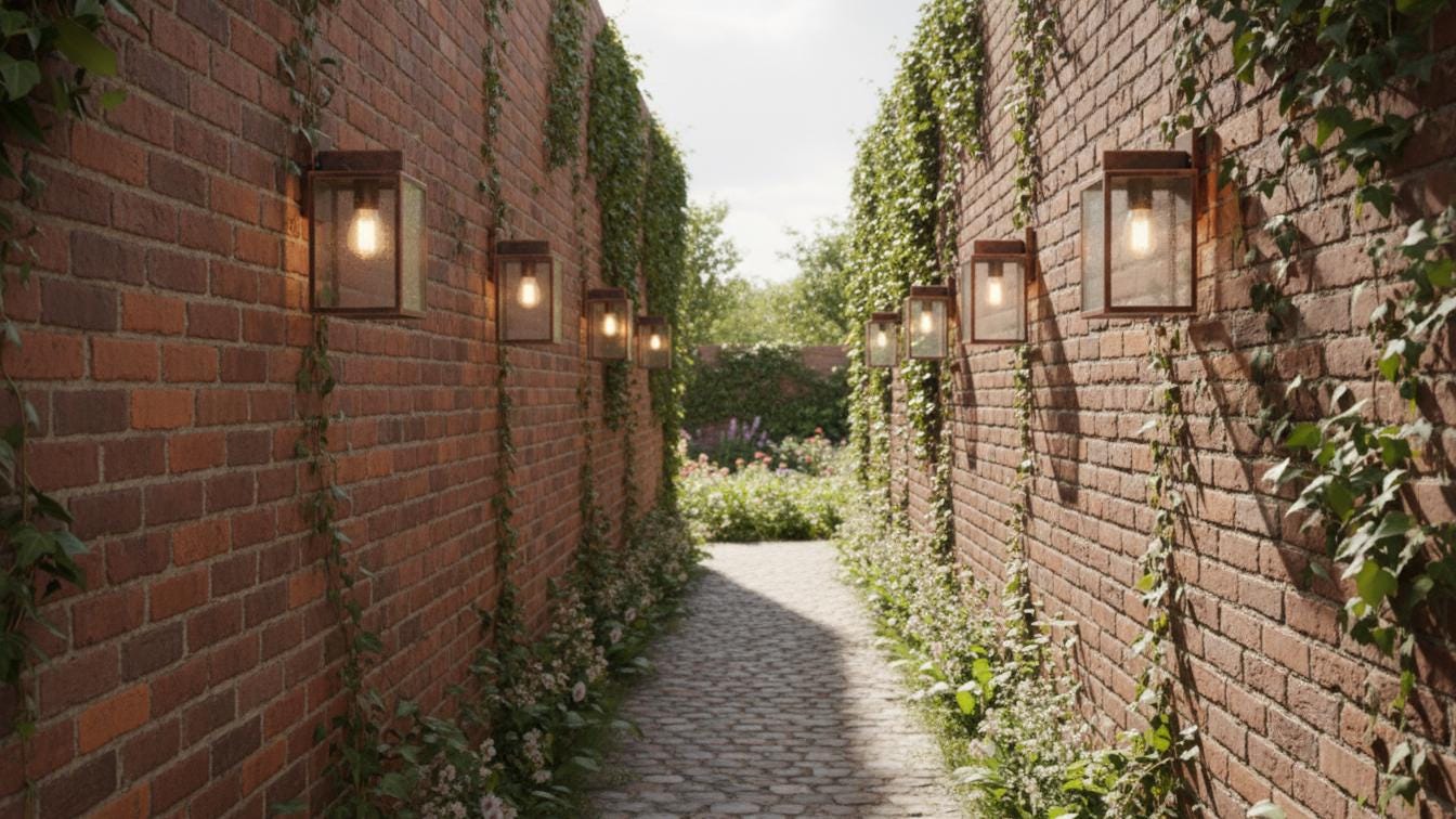 Antique Copper Box Lantern - Rustic Outdoor Wall Sconce - Mettlemix