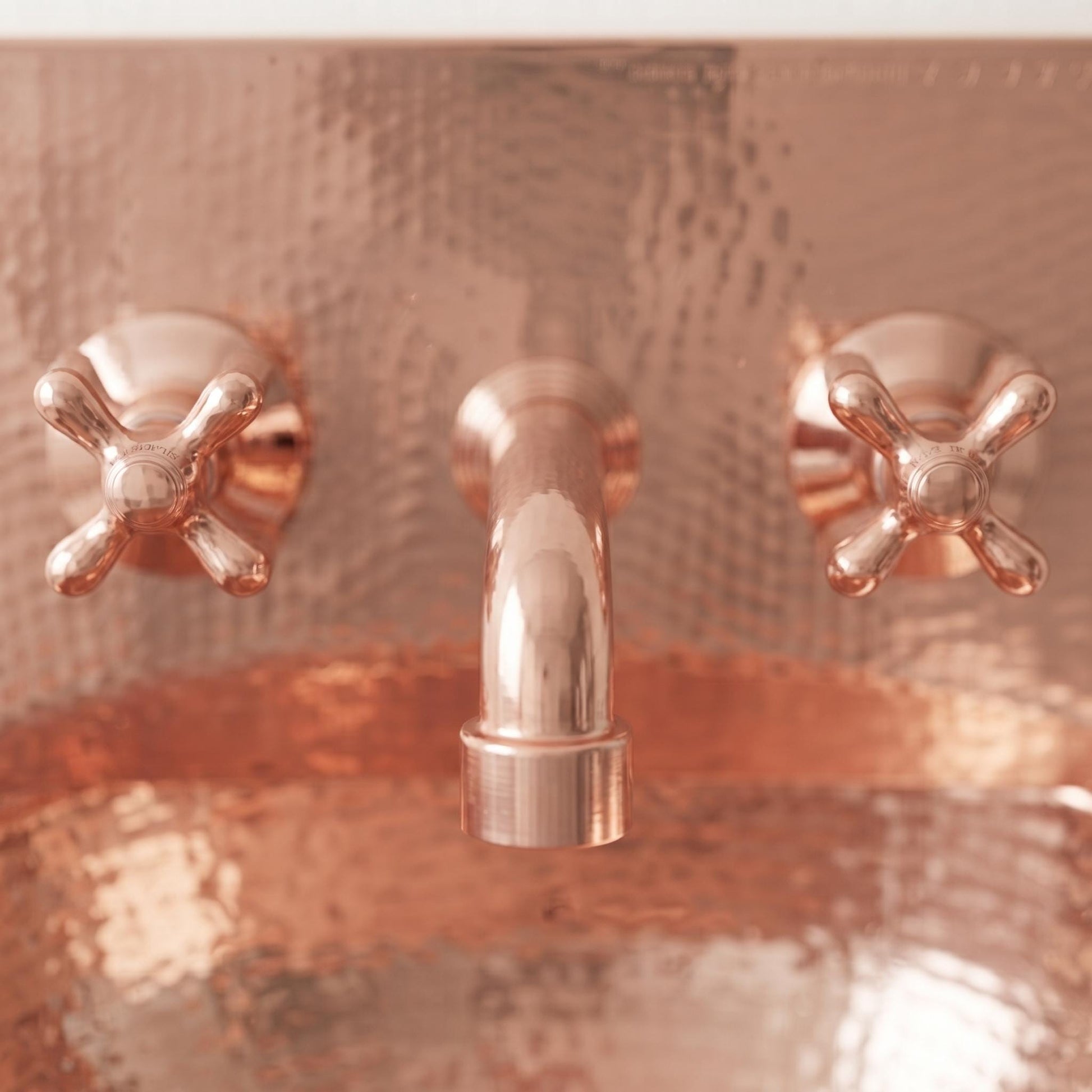 Copper sink a Wall Mount Sink for bathroom Handcrafted Rustic Bathroom Fixture copper sink with faucet bathroom - Mettlemix