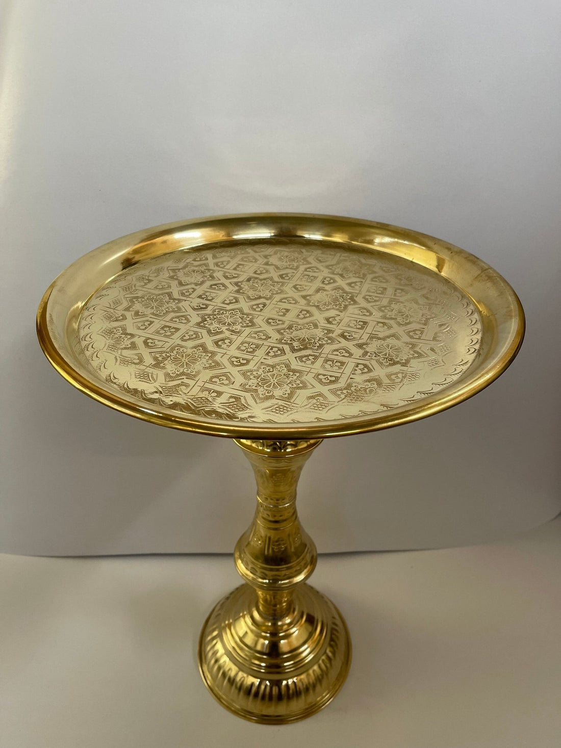 Handcrafted Vintage Brass Coffee Table - Unlacquered Living Room Centerpiece - Mettlemix
