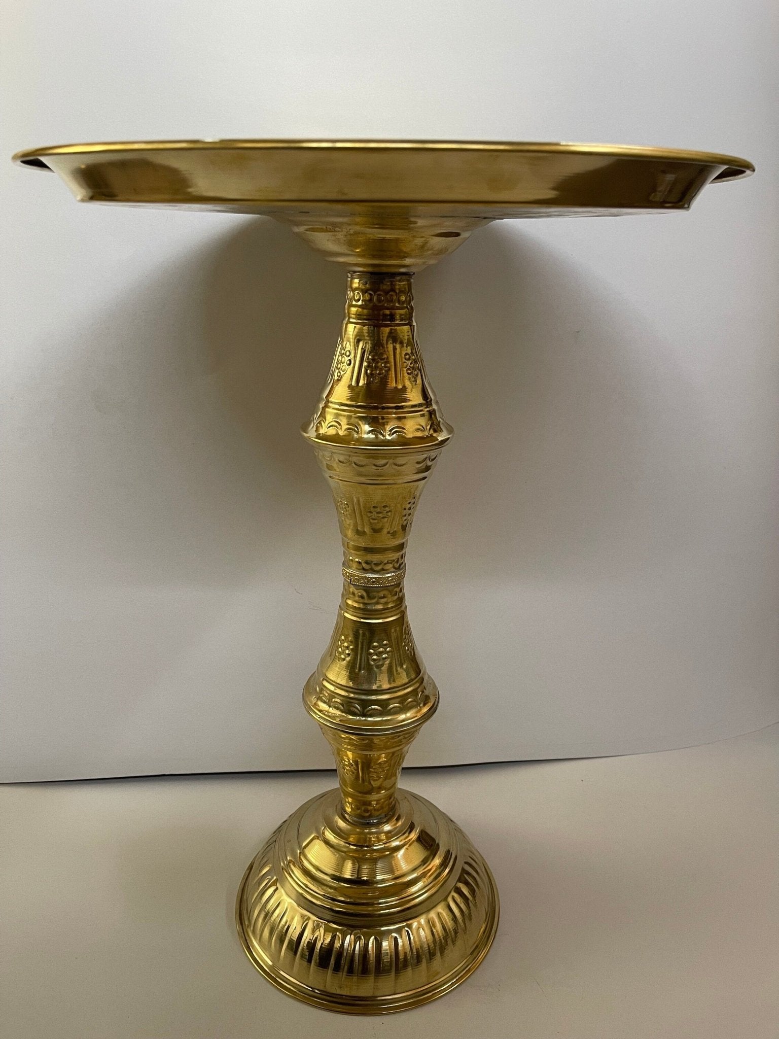 Handcrafted Vintage Brass Coffee Table - Unlacquered Living Room Centerpiece - Mettlemix