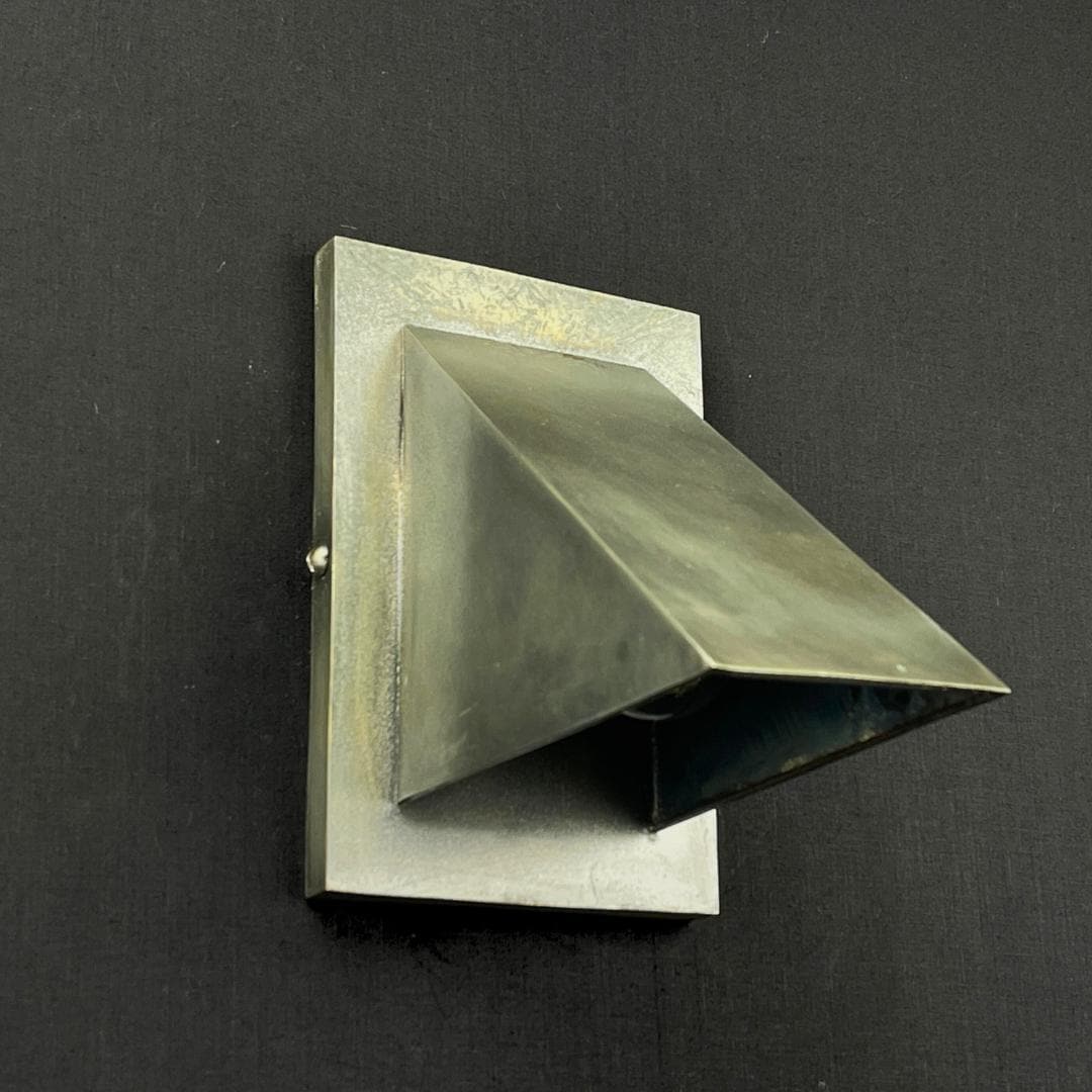 Handmade Copper Wall Sconce: Matte Silver Vintage Industrial Light - Mettlemix