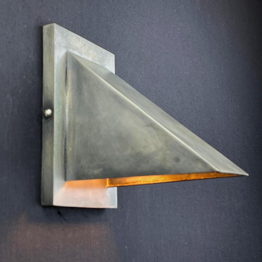Handmade Copper Wall Sconce: Matte Silver Vintage Industrial Light - Mettlemix