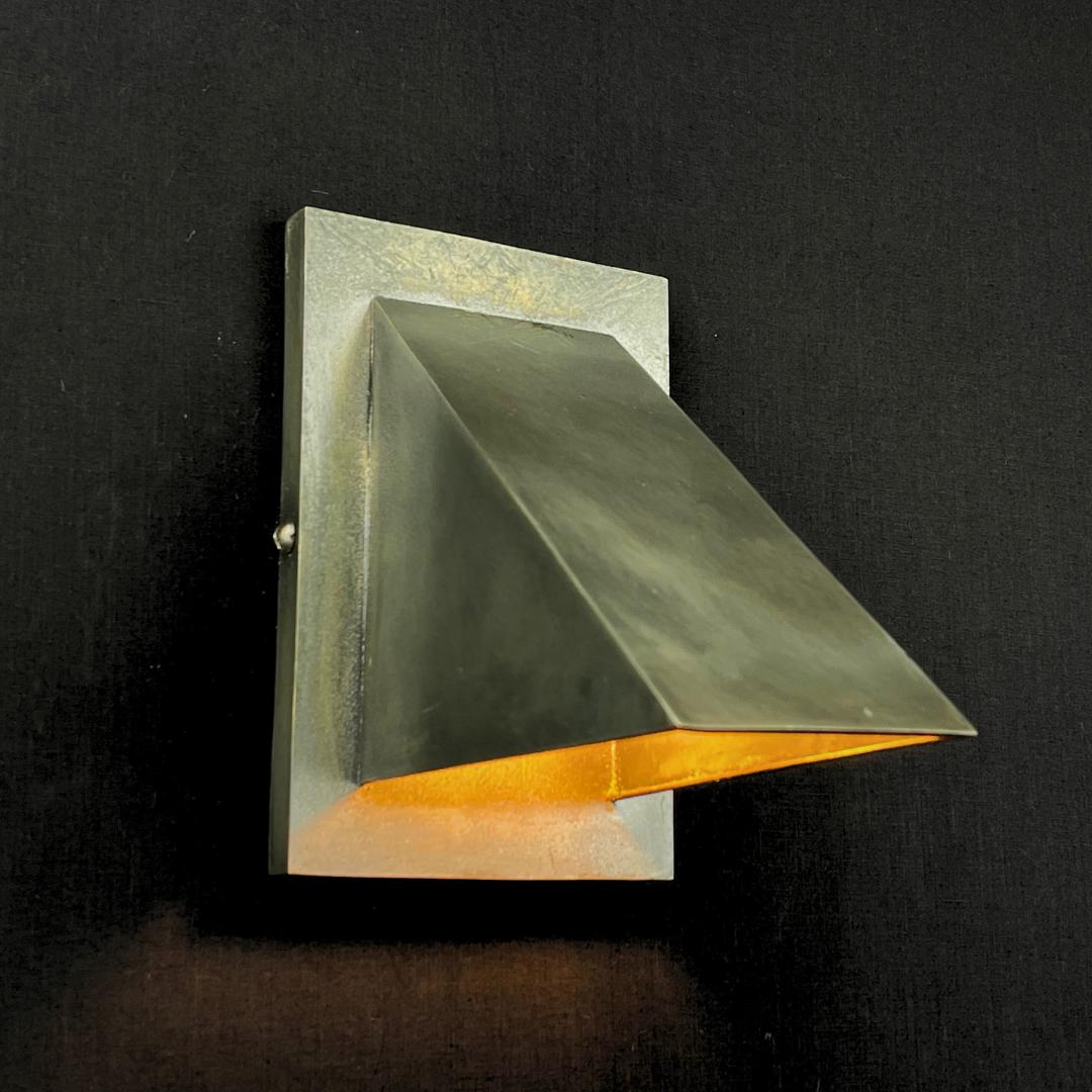 Handmade Copper Wall Sconce: Matte Silver Vintage Industrial Light - Mettlemix