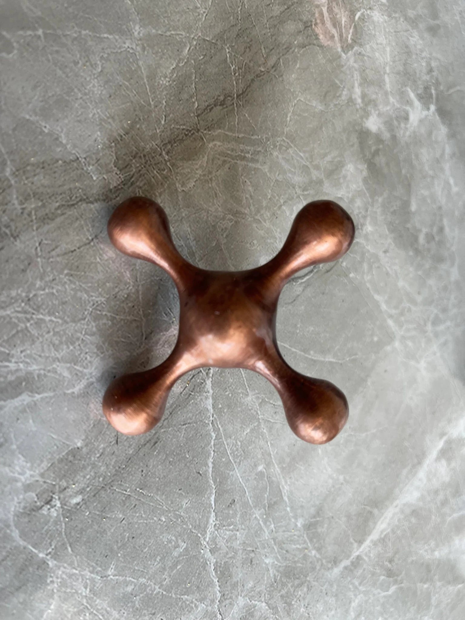 Handmade Hammered Copper Gooseneck Faucet - Single Hole Vanity Tap - Mettlemix
