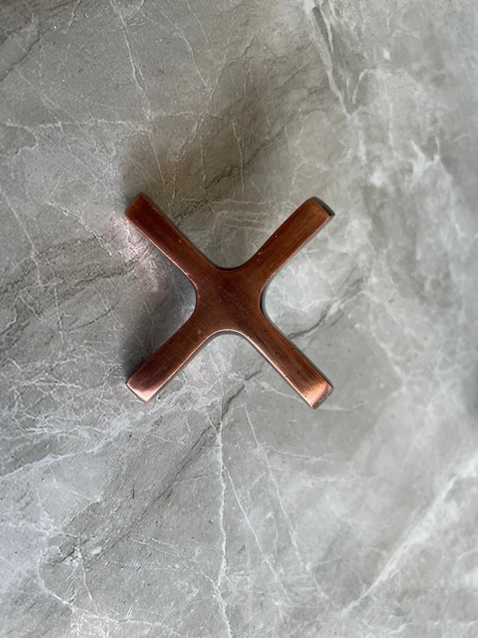 Handmade Hammered Copper Gooseneck Faucet - Single Hole Vanity Tap - Mettlemix