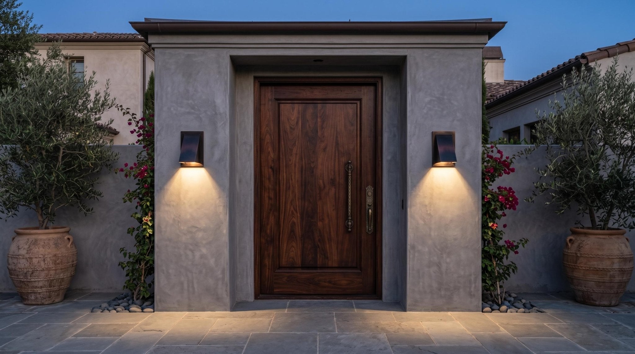 Handmade Oil Rubbed Bronze Wall Sconce, Dark Copper Wedge Wall Light, Modern Indoor Outdoor Sconce, Entryway Porch Hallway Wall Lamp - Mettlemix