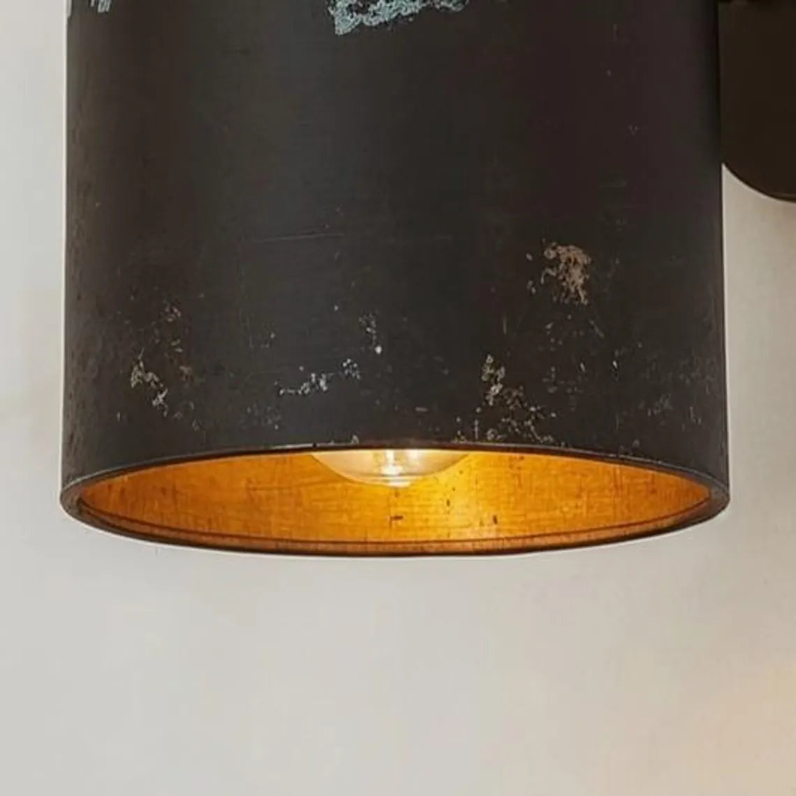 Handmade Copper Wall Sconce: Patina Finish, Indoor/Outdoor Light
