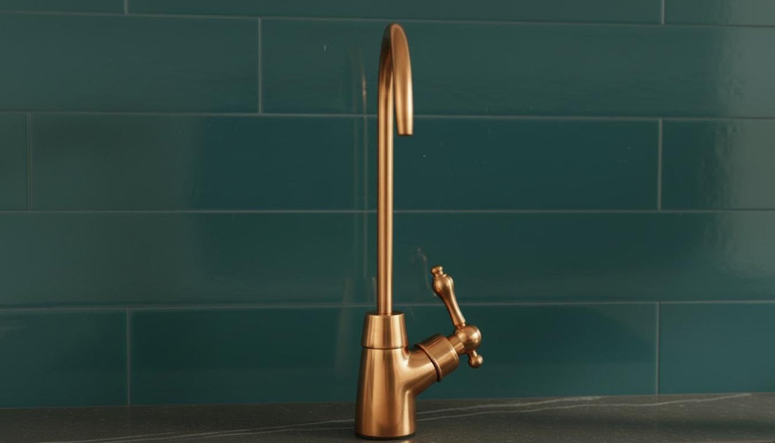 Unlacquered Copper Beverage Tap - Single Hole Bar & Prep Sink Faucet - Mettlemix