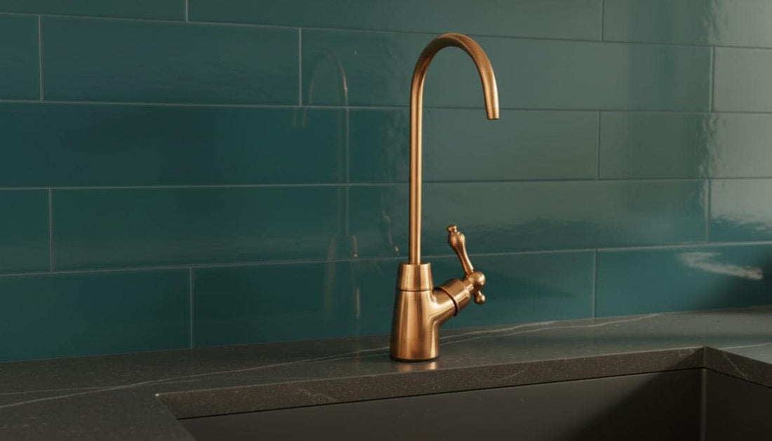 Unlacquered Copper Beverage Tap - Single Hole Bar & Prep Sink Faucet - Mettlemix