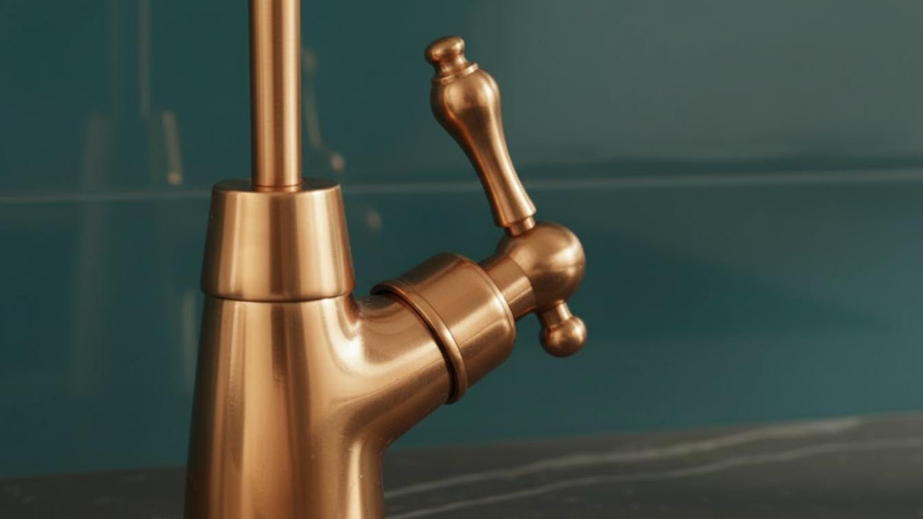 Unlacquered Copper Beverage Tap - Single Hole Bar & Prep Sink Faucet - Mettlemix